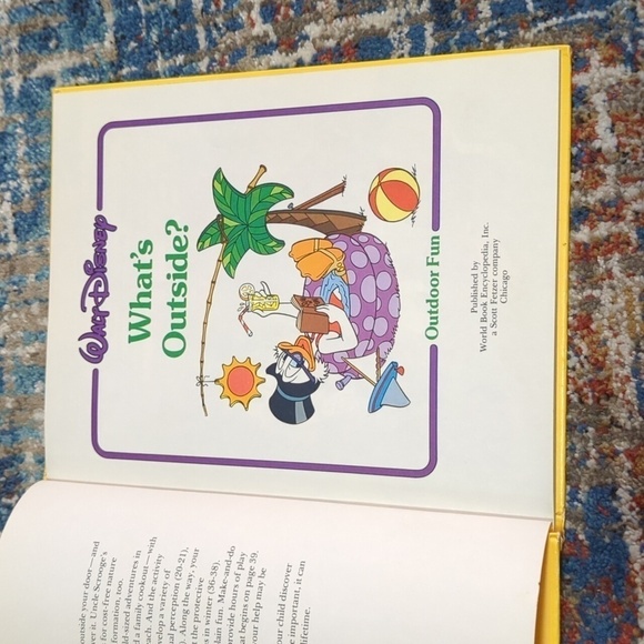 Walt Disney What's Outside, Outdoor Fun Hardback Book 1985 - Picture 7 of 8